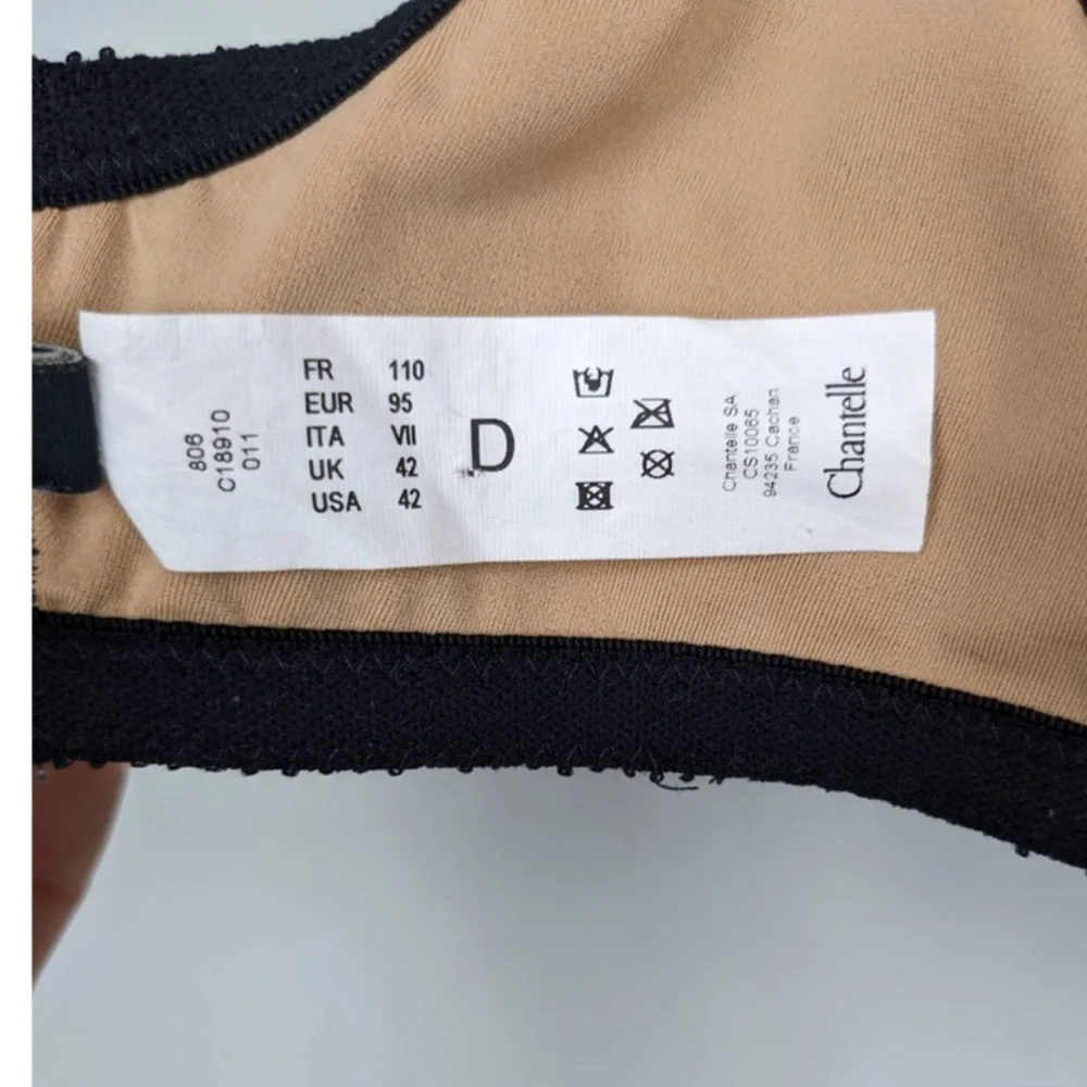 Chantelle C Magnifique Minimizer lightly lined full coverage Bra 42D black NWOT - Picture 7 of 12